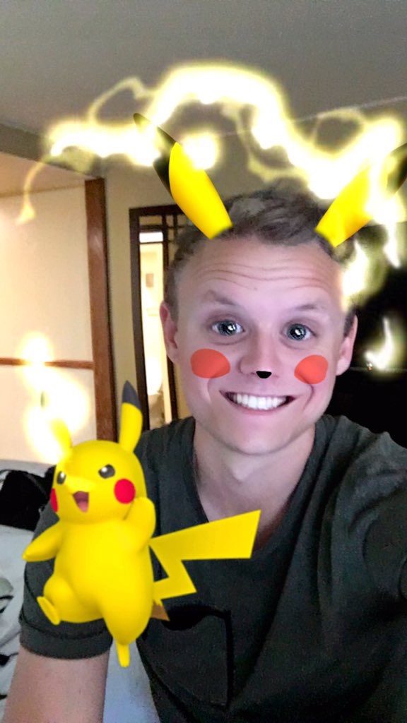 Pikachu lens filter picture, courtesy of Captain Alex on Twitter