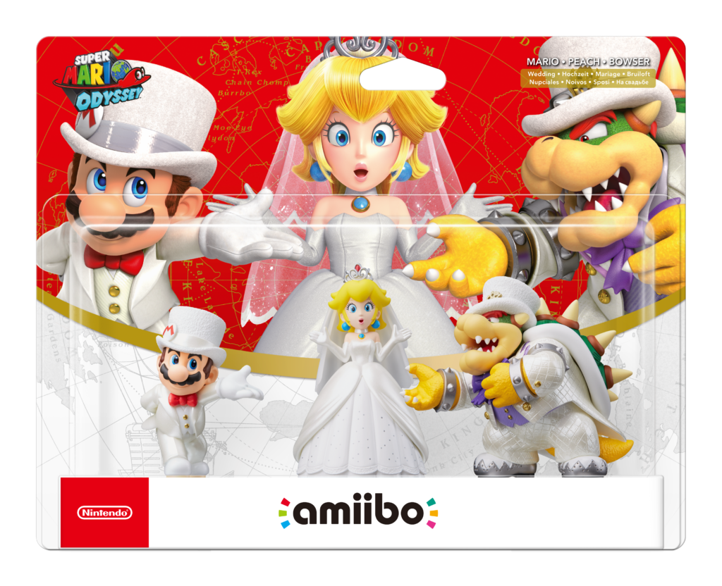 Super Mario Odyssey 3-pack Wedding amiibo