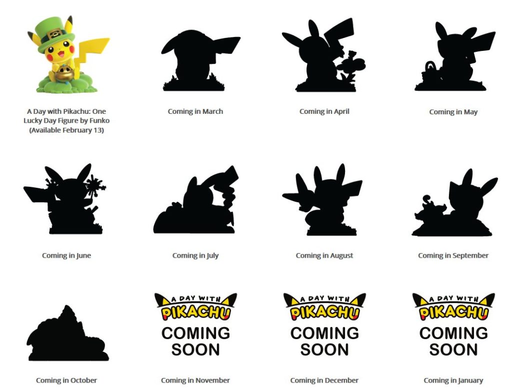 Screenshot of upcoming figures in silhouettes, courtesy of Serebii.net